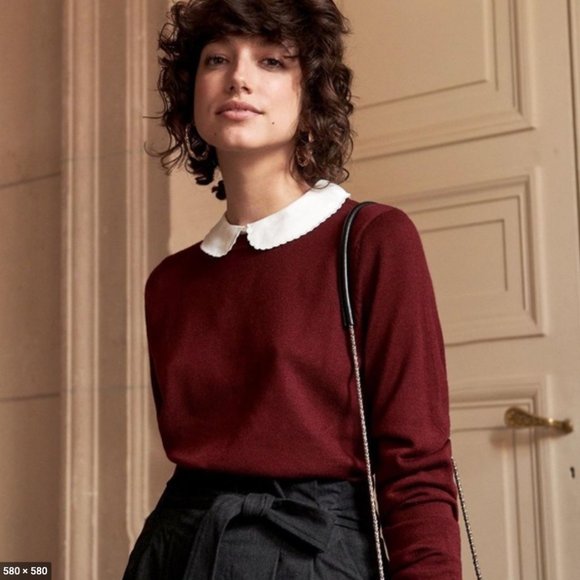 Sezane Sweaters - sezane Aaron Jumper with peter pan collar